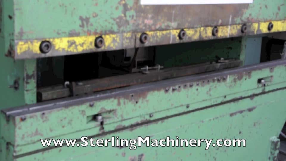 90 Ton x 6\' Used Chicago Press Brake, Mdl. 46L, Air Clutch & Brake, Power Ram Adjustment, Auto Lube System 54\" Between Housings, 8\" Throat #A1360