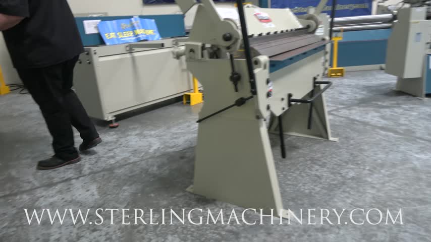 16 Ga. x 52" Brand New Baileigh Foot (Stomp) Shear, Mdl. SF-5216E, High Carbon, High Chromium Blades, Front Support Arms with Squaring Bar, Spring Assisted Operation, Multi-Sided Blades, Back Gauge, #SMSF5216E