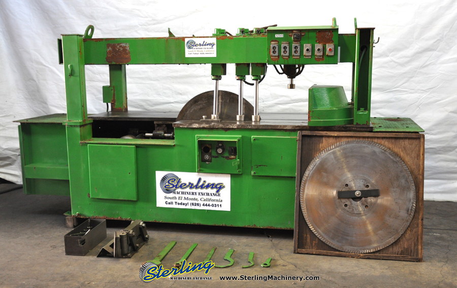 Trennjaeger-36" Used Trennjaeger Traversing Circular Coldsaw, Mdl. LKH 310/1000, Extra Blades, Note:  This Heavy Duty Machine has Been Reconditioned with New Seals and Bearings, As well as a New High Quality Durable Paint Job., (Currently In Paint Shop)  #A2949-01