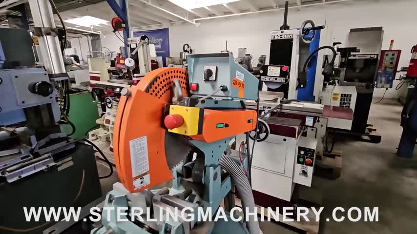 Scotchman-14" Used Scotchman (LOW TURN, MANUAL VISE AND MANUAL DOWN FEED) Circular Cold Saw (For Cutting Steel, Stainless, Aluminum, Brass, Copper, Plastics), Mdl. CPO 350 LT, Made In The U.S.A, Coolant Tank And Pump, Two Cutting Speeds, Double Reduction, Hardened And Ground Worm And, Wheel Gear Box, Chip Drawer, Operated Controlled Trigger Switch, #C5263-01