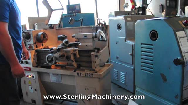 13\"/ 19\" x 25\" Used Ganesh Engine Lathe, Mdl. GT-1325, Newall Topaz 2 Axis Digital Readout System, 3 & 4 Jaw Chuck, Tool Post, Coolant #A1463
