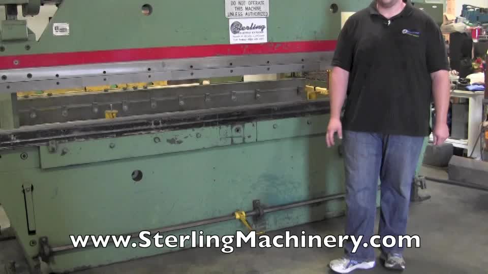 Wysong-90 Ton x 12\' Used Wysong Press Brake, Mdl. 90-10, Front Operated Manual Back Gauge With Indicator, Power Ram Adjustment With Indicators, Auto Lube System, Foot Treadle,  #A1712-01