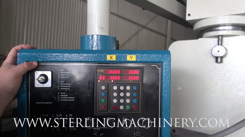 Primeline by COMEQ-220 Ton x 12' Used PrimeLine Hydraulic Press Brake With NC Ram and Backgauge  , Mdl. HAP-37200, Elgo Swing Arm NC Controller, Foot Pedal, Palm Button Control On Ram, Die Rail,  Year (1998)  #A5261-01