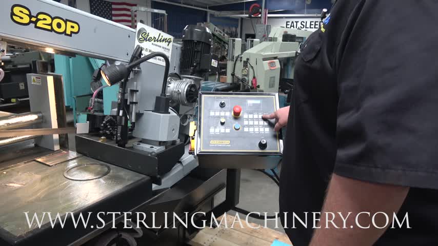 HYDMECH-13" x 18" Brand New Hydmech Semi-Automatic Horizontal Pivot Style Band Saw, Mdl. S-20P, Easy Swing, Heavy Duty Cast-Iron Saw Head, Full Capacity, Full Stroking Hydraulic Vises, True Direct Blade Drive - no belts, no pulleys, On Demand Hydraulics Save Ener-01