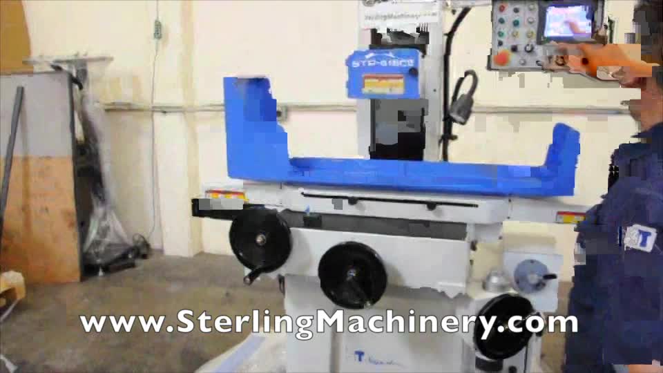 6" x 18" Brand New SuperTec 3 Axis Automatic Surface Grinder, Mdl. STP-618CII, Mitsubishi PLC Control with LCD Touch Screen (4 Grinding Modes: Semi-Auto, Surface, Plunge, & Criss-Cross), 6" x 18" Permanent Magnetic Chuck, Auto Lubrication, Hydraulic Syste