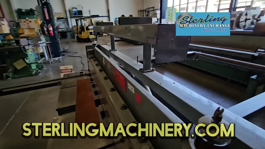 Roper Whitney-12 Ga. x 4' Used Roper Whitney Power Shear, Mdl. -, Square Arm, 2- Front Supports, (1) Set Of Shear Blades, 10 H.p. 3/60/208-230-460 Volt Main Drive Motor And Electrical Controls,, #A7442-01