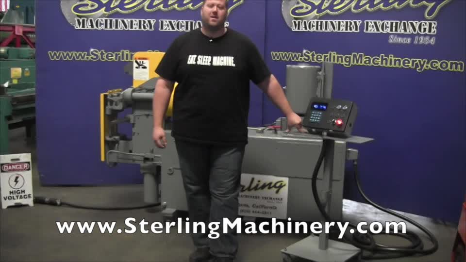 Pines-1-1/4\'\' Used Pines Vertical Tube Bender, Mdl. #5T-M34504, NOTE:  BRAND NEW Control-A-Bend� Model: CAB-2-VERTICAL CONTROL,  #A2154 Painted, Cycled and Guaranteed.-01