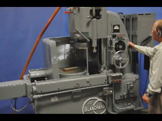 BLANCHARD-How To Use a 16" Used Blanchard Rotary Surface Grinder-01