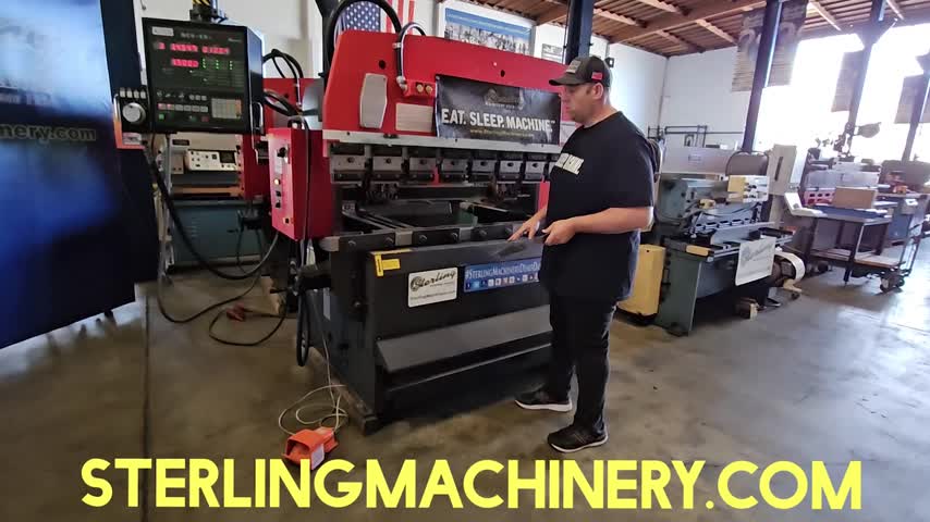 Amada-50 Ton x 78" Used Amada CNC Hydraulic Upacting Press Brake (Top Of The Line), Mdl. RG-50, Quick Ram Clamps, NC9EX II, 3 Axis CNC Back Gauge, Upacting Press Brake, (Year 1993) #A7209-01
