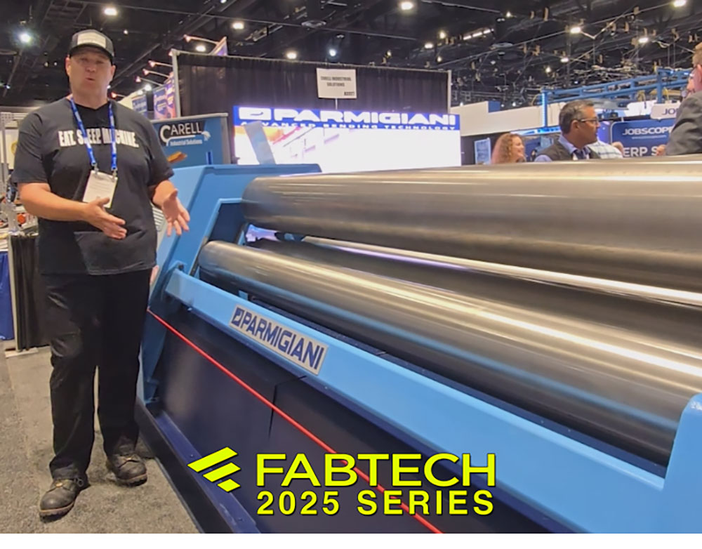 Parmigiani-Parmigiani 4-Roll CNC Plate Roller | 1/4" x 12′ Capacity | Fabtech 2025 Feature | Sterling Machinery Exchange-01
