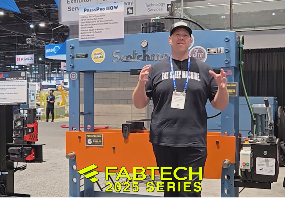 PIRANHA-Scotchman H-Frame Hydraulic Press Pro 110W | 110-Ton | Fabtech 2025 Feature | Sterling Machinery Exchange-01