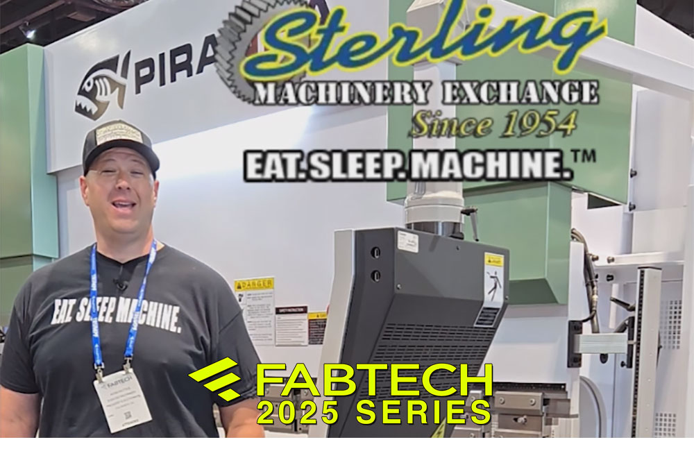 PIRANHA-Piranha P-Series CNC Press Brake | 125 Ton x 10′ with Delem DA-66T CNC | Fabtech 2025 Feature | Sterling Machinery Exchange-01