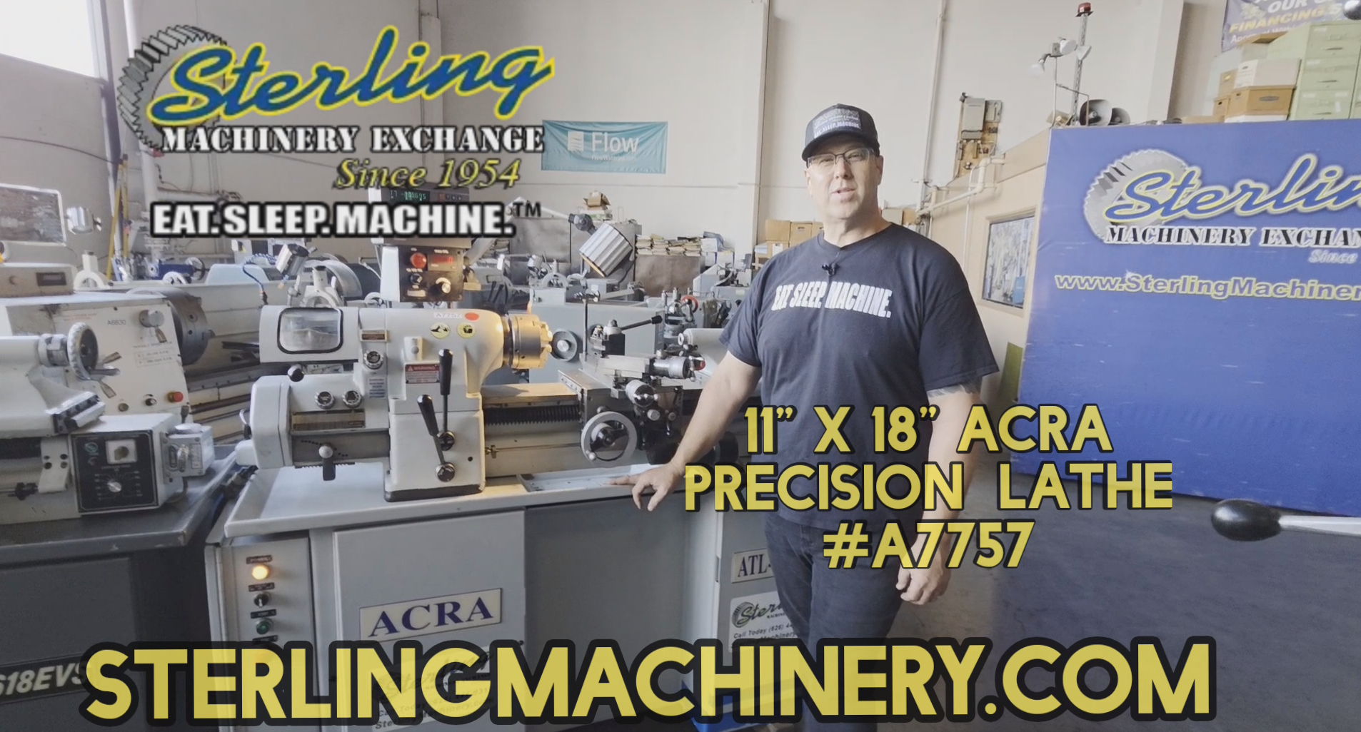 Acra-11" x 18" Used Acra Precision Engine Lathe, Mdl. ATL-618EVS, 3-Jaw Chuck, Special Tools, Direct Reading Spindle Speeds, Tool Holder, Work Lamp, Heidehain 2 Axis Digital Readout, Coolant System, #A7757-01
