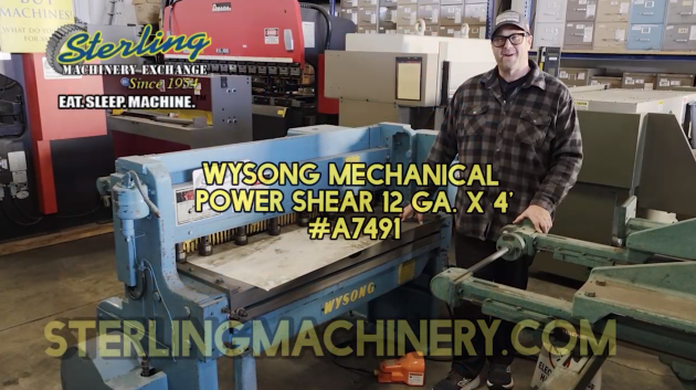 Wysong-10 GA x 4' WYSONG 1252HD Shear — Heavy Duty Classic 🛠️ Stock #: A7491-01