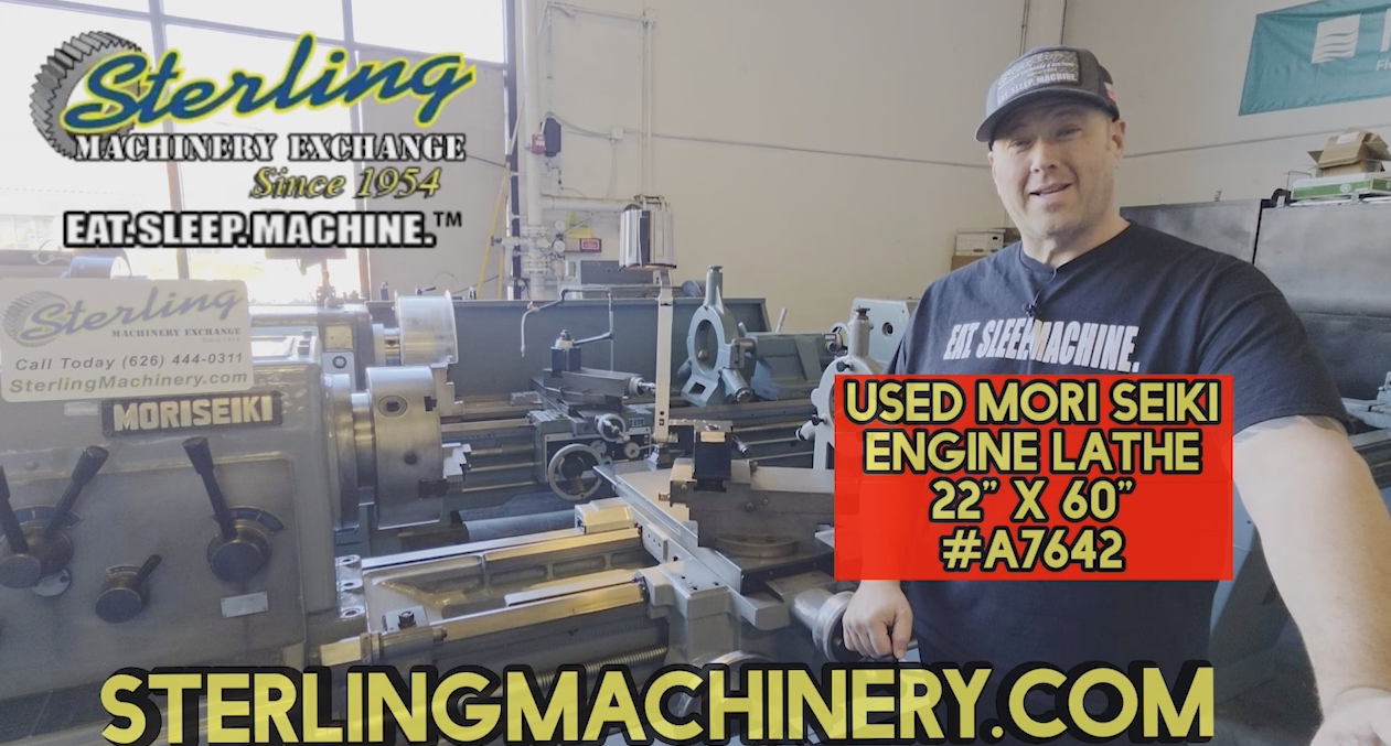 Mori Seiki-22" x 60" Used Mori Seiki Engine Lathe (Top Quality), Mdl. MH-1500, 3 Jaw Chuck, Tool Post, Foot Brake, No Metric only Inch, Steady Rest, #A7642-01