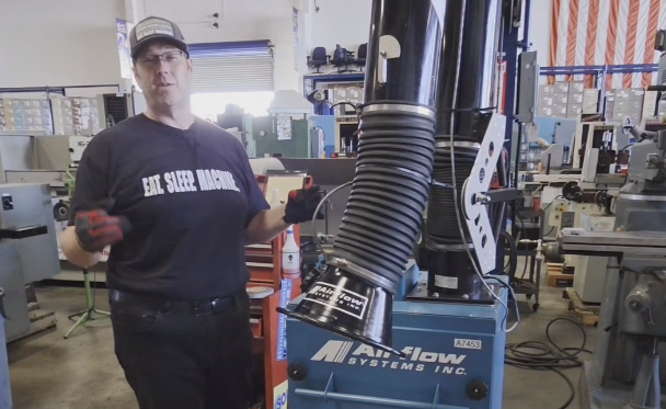 C & M-1600 CFM Portable Dust Collector – Model 7E10 Industrial Air Filtration System A7453-01