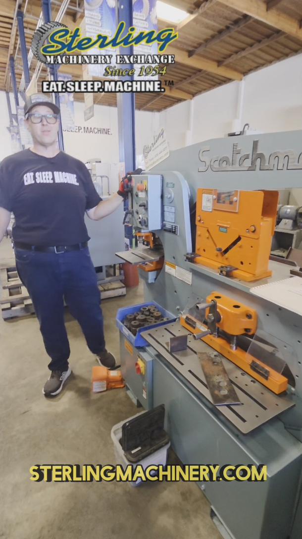 Scotchman-Scotchman 6509-24M 65 Ton Hydraulic Ironworker --| Stock A7672-01
